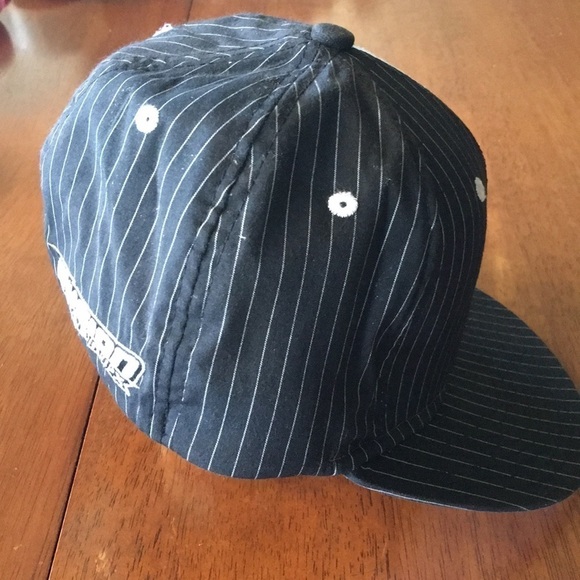 MotorSports Hat Black & White Pinstripe Motocross - Picture 6 of 8